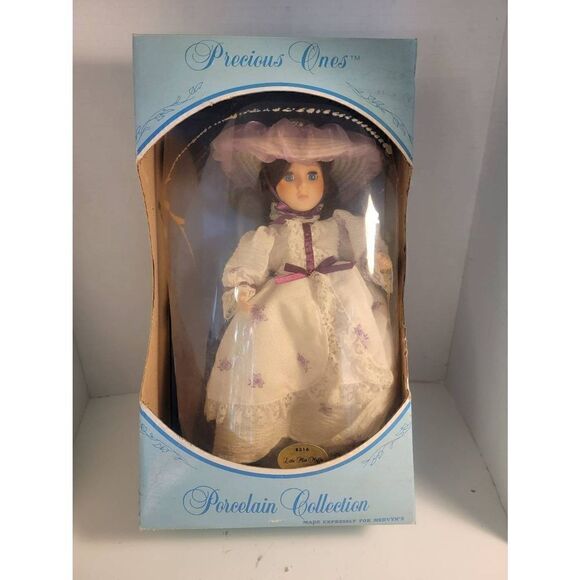 Vintage 1984 Precious Ones Porcelain Collection Little Miss Muffet Doll IOB - Picture 1 of 6